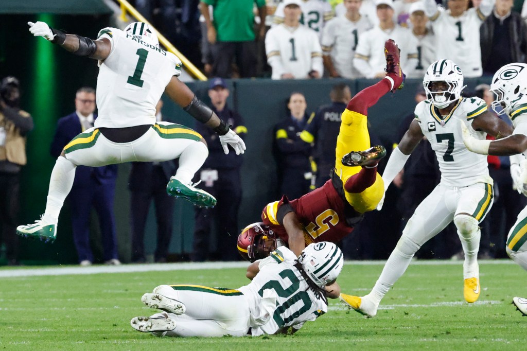 Daniels upended during play