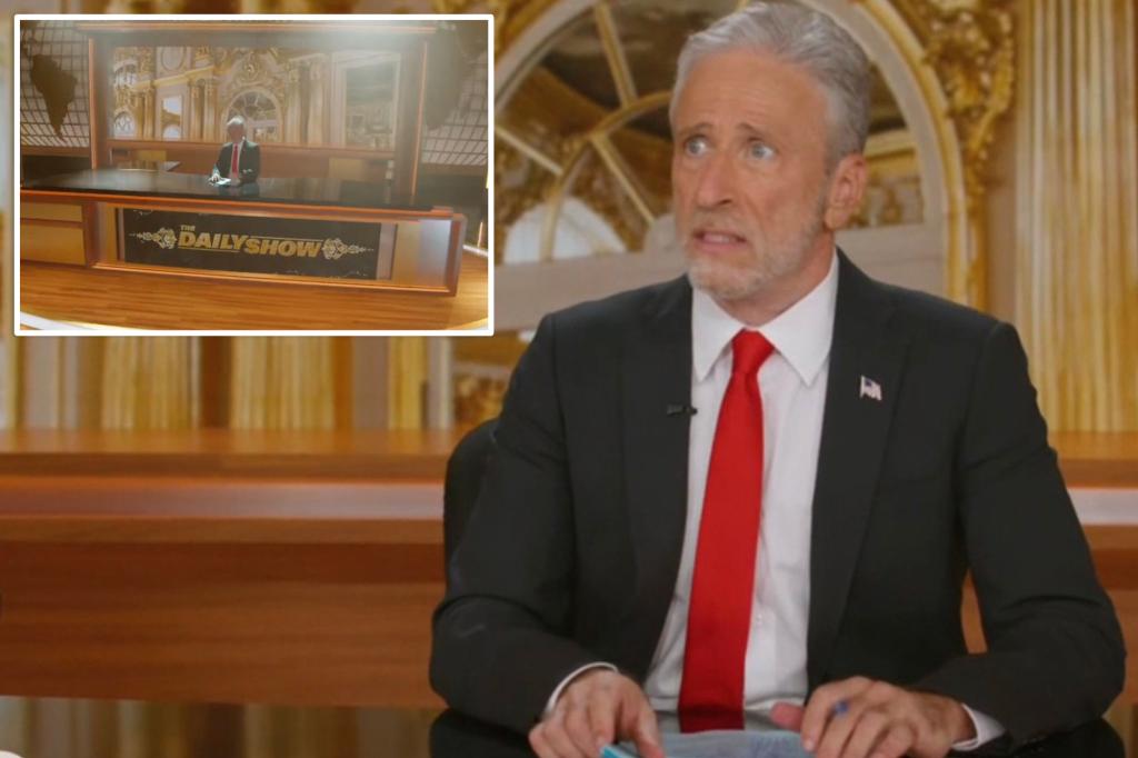 Jon Stewart mocks Trump in rare Daily Show appearance over Kimmel pulled from ABC