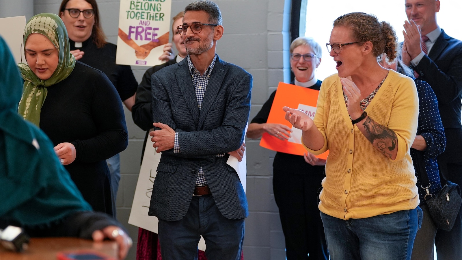 Tears of relief as Egyptian immigrant and Cincinnati chaplain released from detention