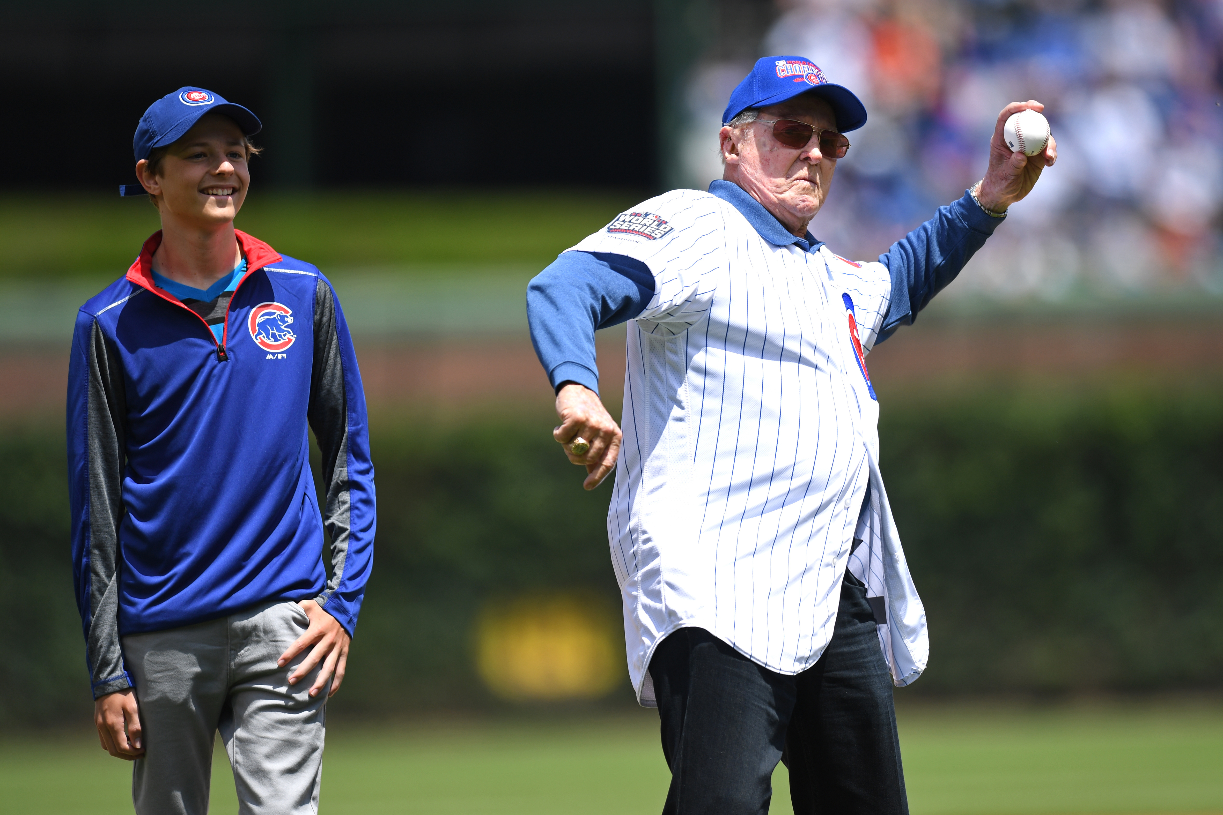 Marshall throws out first pitch in 2017