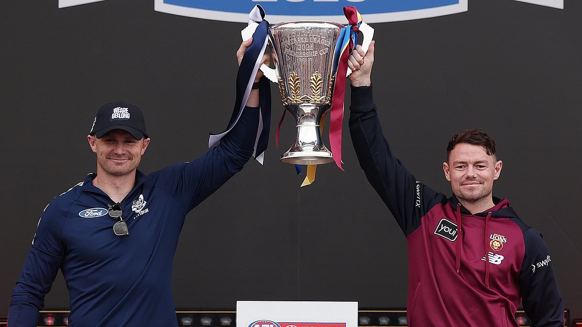 Geelong Cats and Brisbane Lions clash in AFL grand final at the MCG