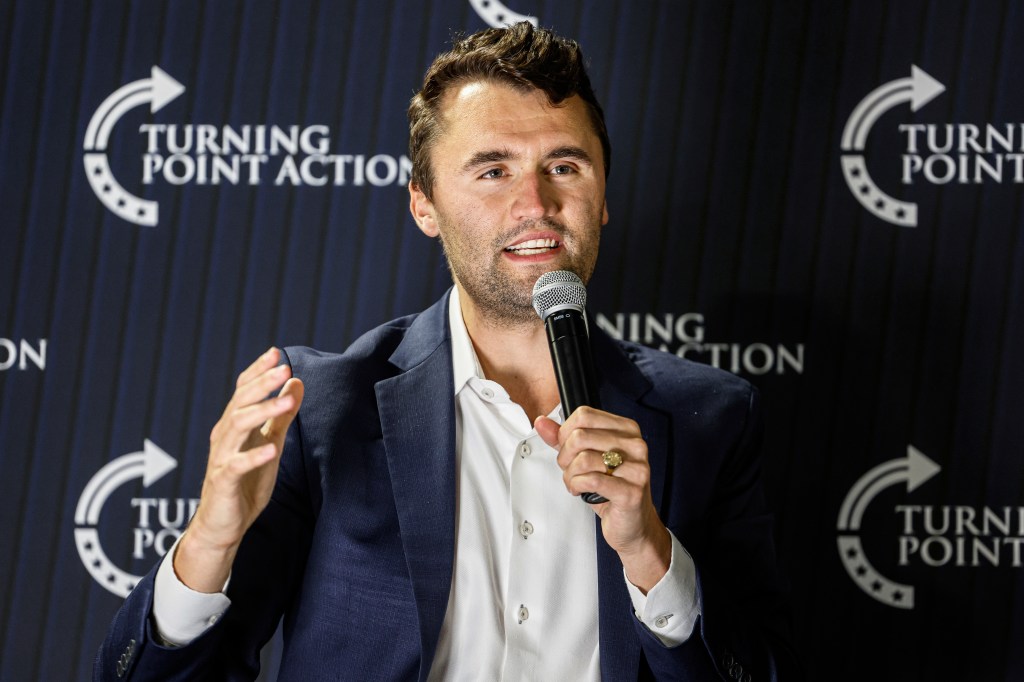 Charlie Kirk speaks at Turning Point event