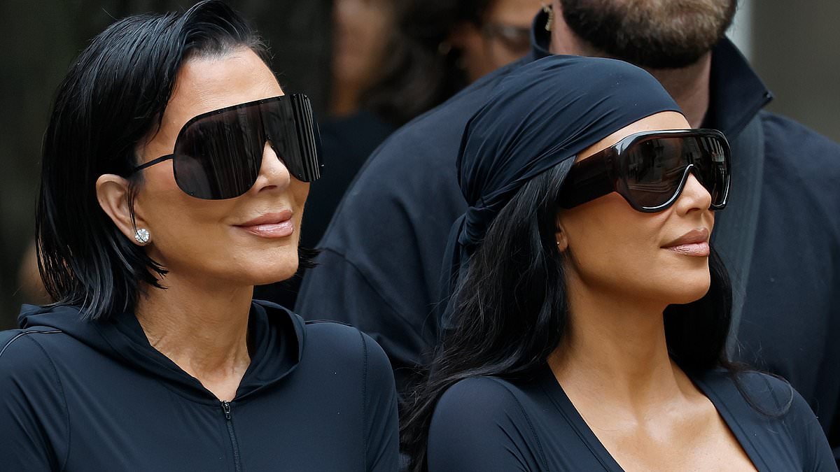 Kimbots take over NikeSkims launch as Kardashian clan rolls out all-black look at New York event