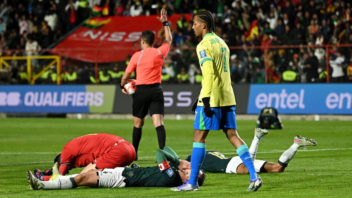 Brazil finish World Cup qualifying with loss to Bolivia as CBF president blasts referees, police and ball boys