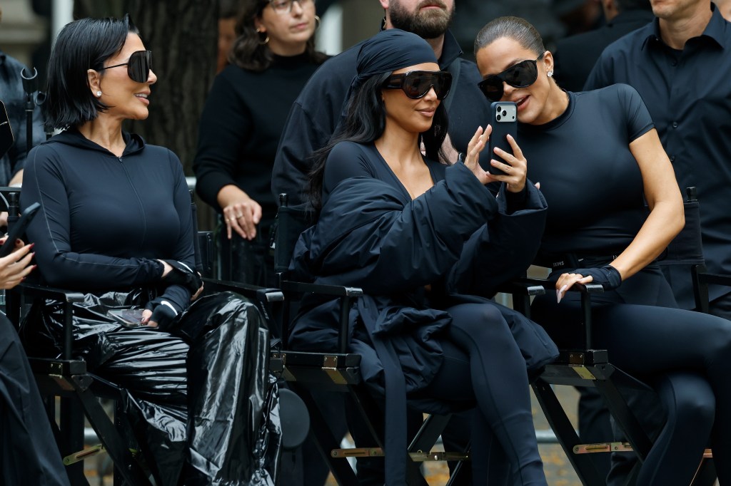 Kris Jenner, Kim Kardashian and Khloé Kardashian at NikeSkims NYC launch