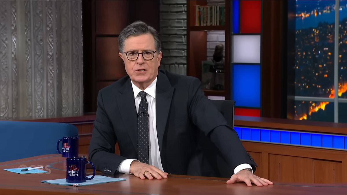 Colbert Targets Trump as White House Autopen Portrait Sparks Audience Booing