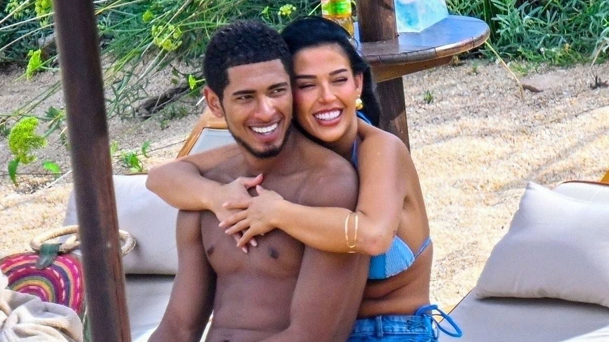 Jude Bellingham photographed with girlfriend in Sardinia as he recovers from shoulder surgery