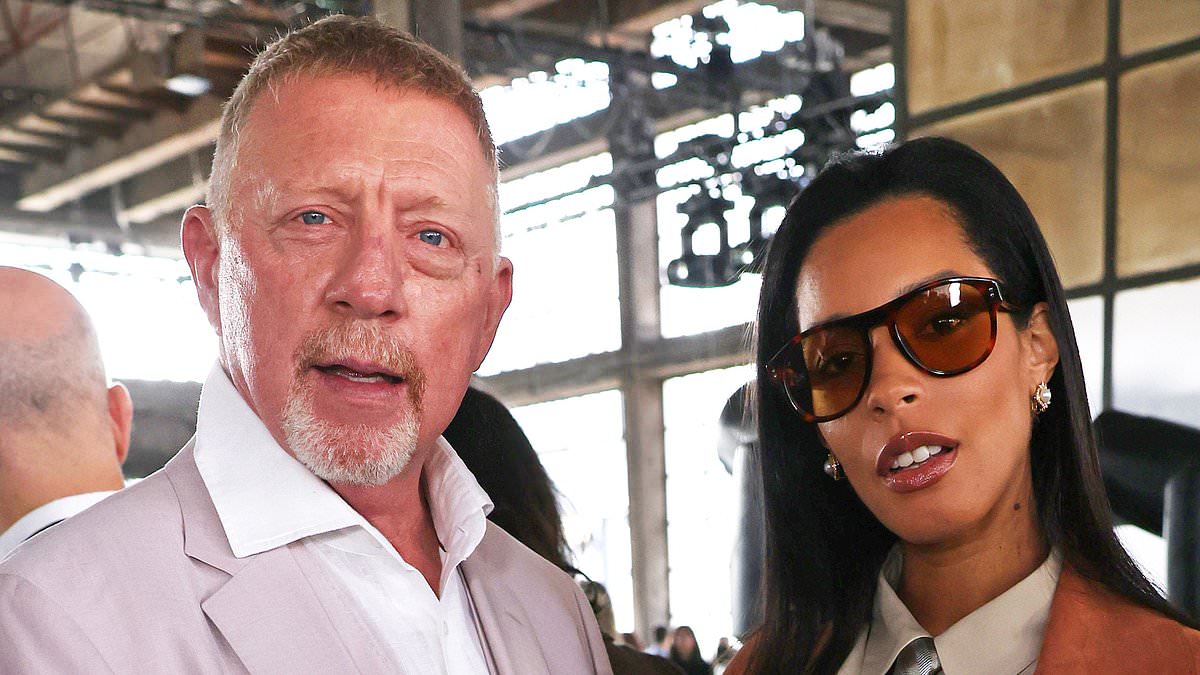 Boris Becker attends Boss show in Milan with pregnant wife Lilian de Carvalho Monteiro