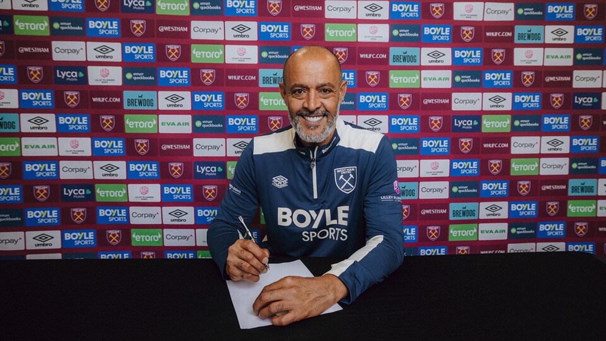 Nuno Espirito Santo appointed West Ham manager after Potter sacking