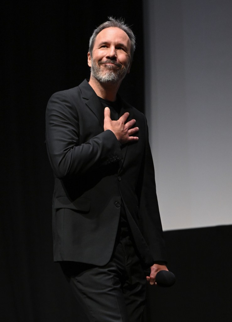 Denis Villeneuve walks onstage ahead