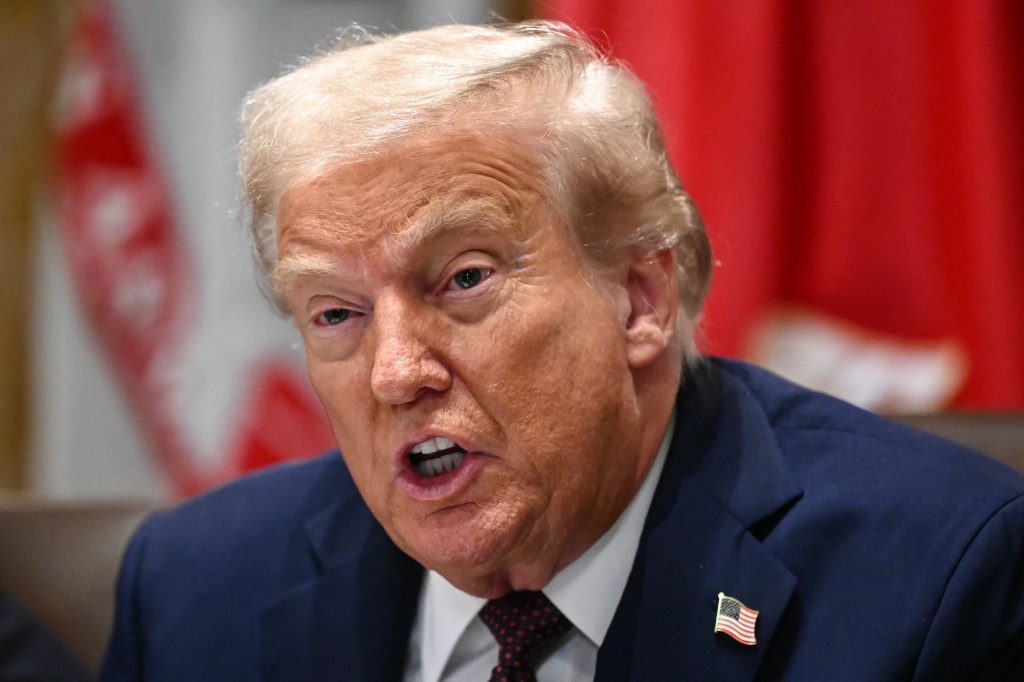 Former president speaking at a rally