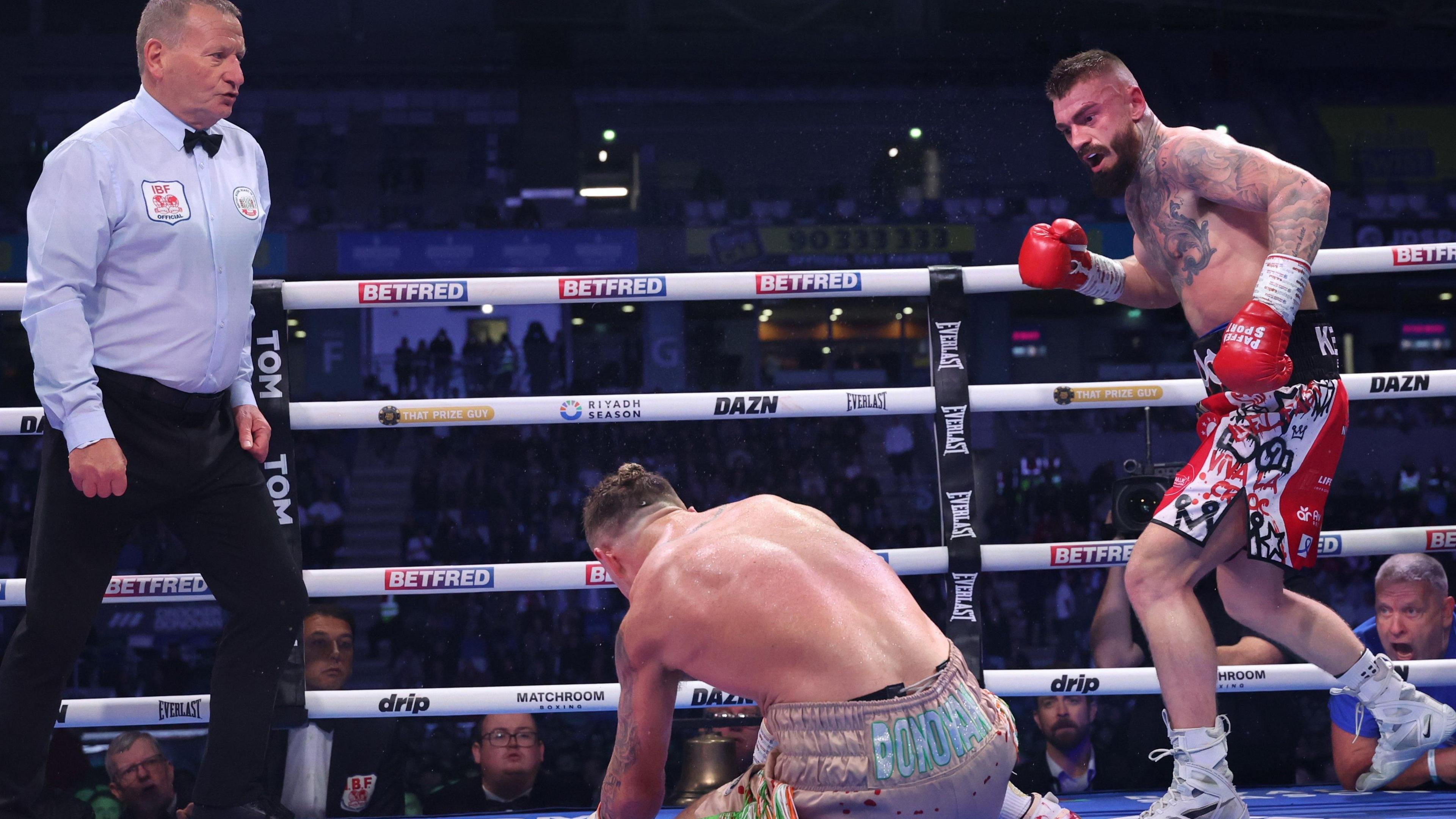 Crocker twice knocked Donovan down on his way to a split decision win at Windsor Park