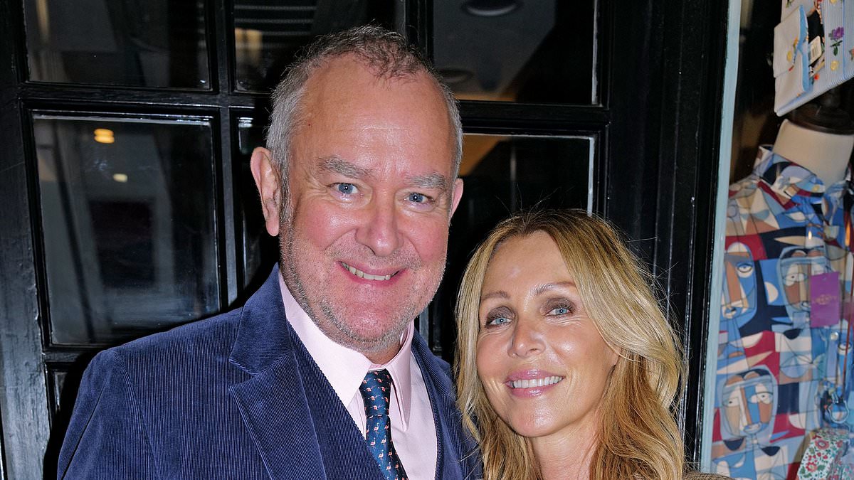 Hugh Bonneville and Heidi Kadlecová make rare public appearance at Yard O Led event