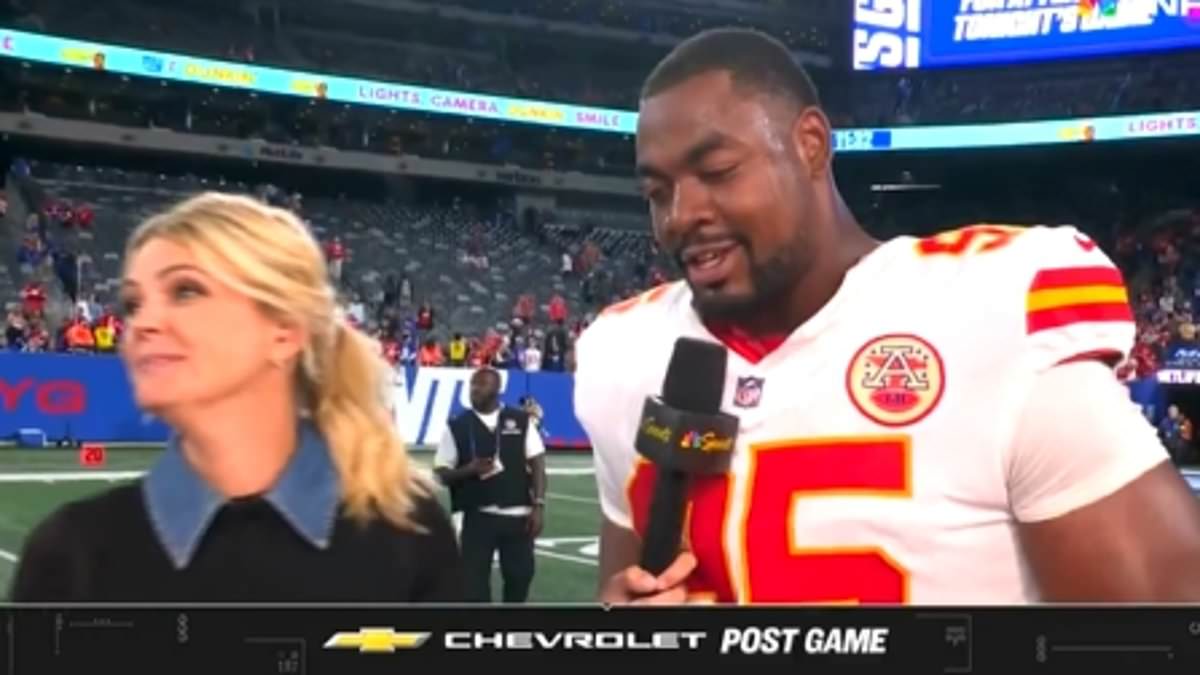 Chiefs' Chris Jones dismisses jersey swap as Giants' Russell Wilson faces pressure after 22-9 loss