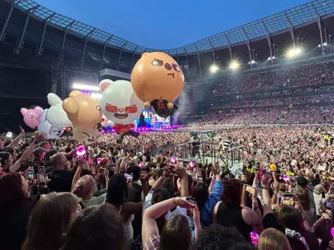 Stray Kids during a media event