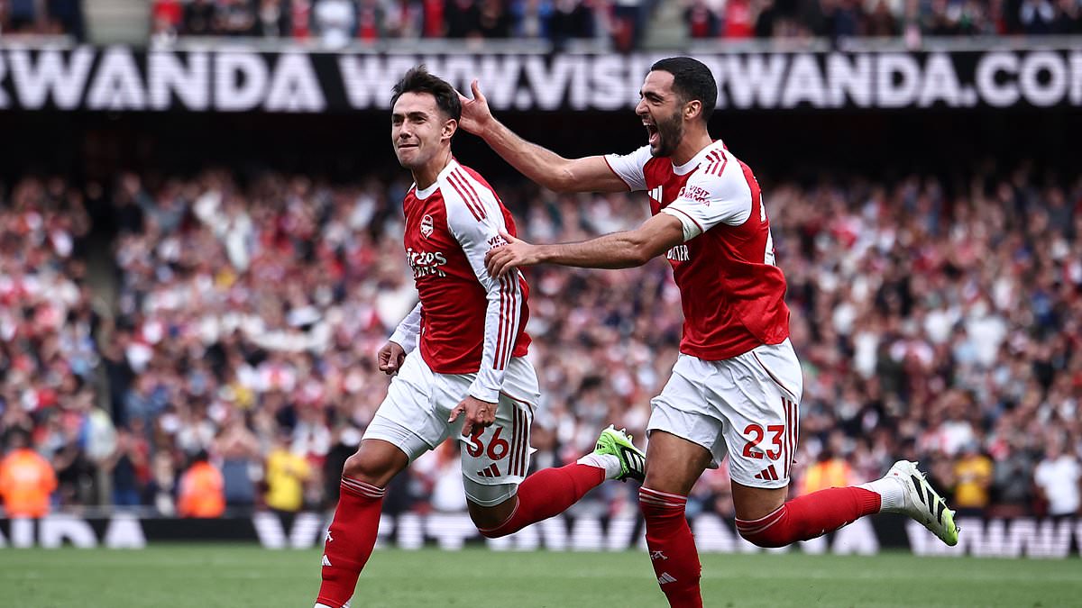 Martin Zubimendi's thunderous volley gives Arsenal the lead against Nottingham Forest