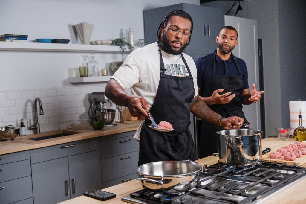 Giants player in action