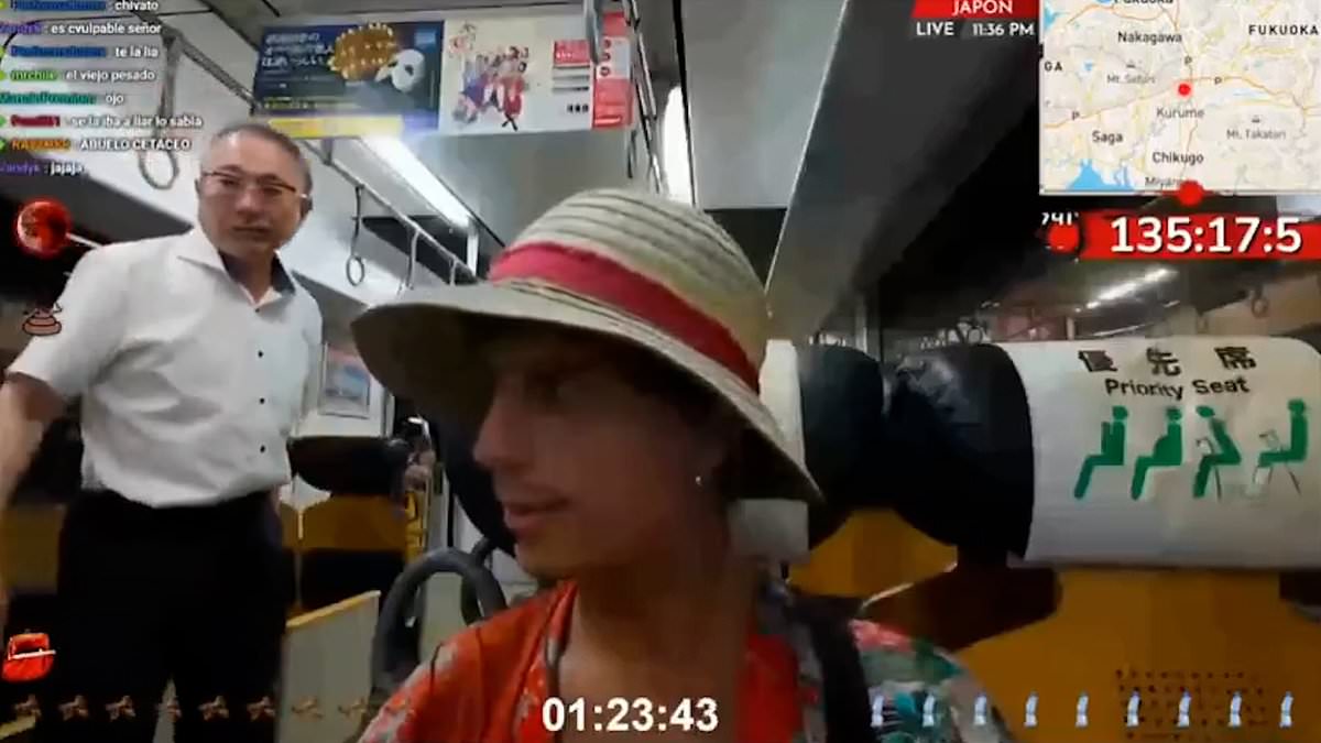 Foreign YouTuber says he acted in self-defence after clash with elderly man on Japanese train