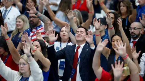 Trump hails Charlie Kirk as American hero at memorial in Arizona