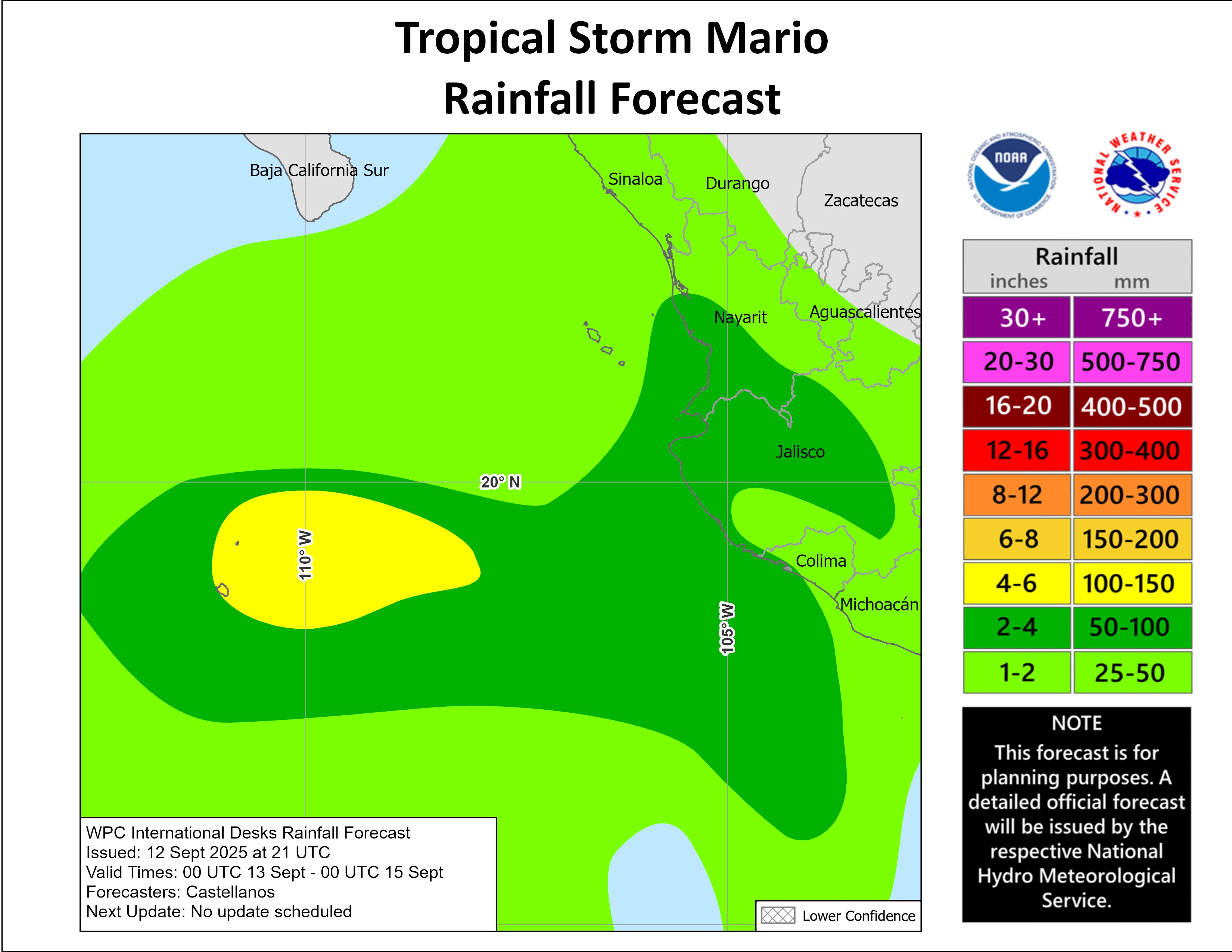 Tropical Storm Mario Regains Strength Off Mexico, No Threat to Land