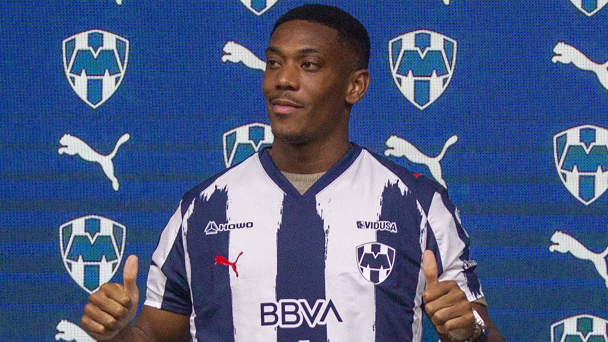 Martial unveiled at Monterrey after snubbed rival club's conduct sparks wage-talk questions