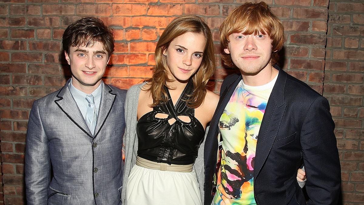 Emma Watson with Daniel Radcliffe and Rupert Grint