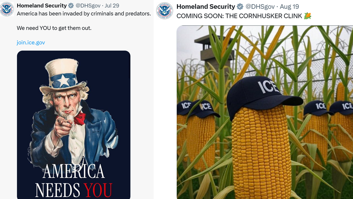 DHS meme-style social media