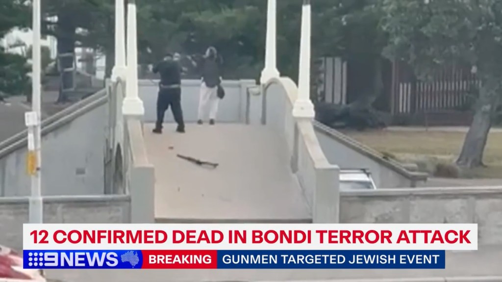 Sharabi with fellow freed hostage Alon Ohel