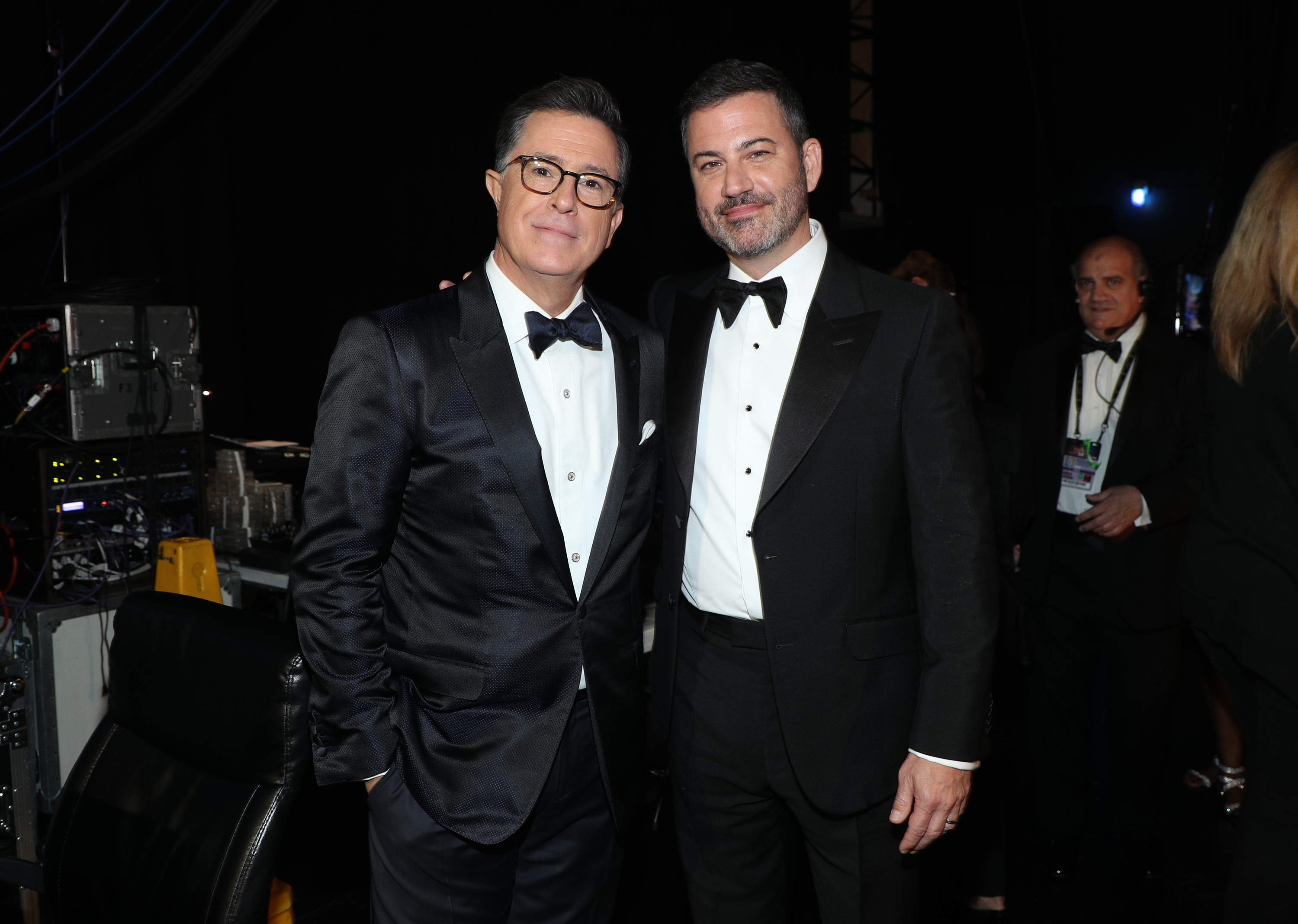 Stephen Colbert and Jimmy Kimmel