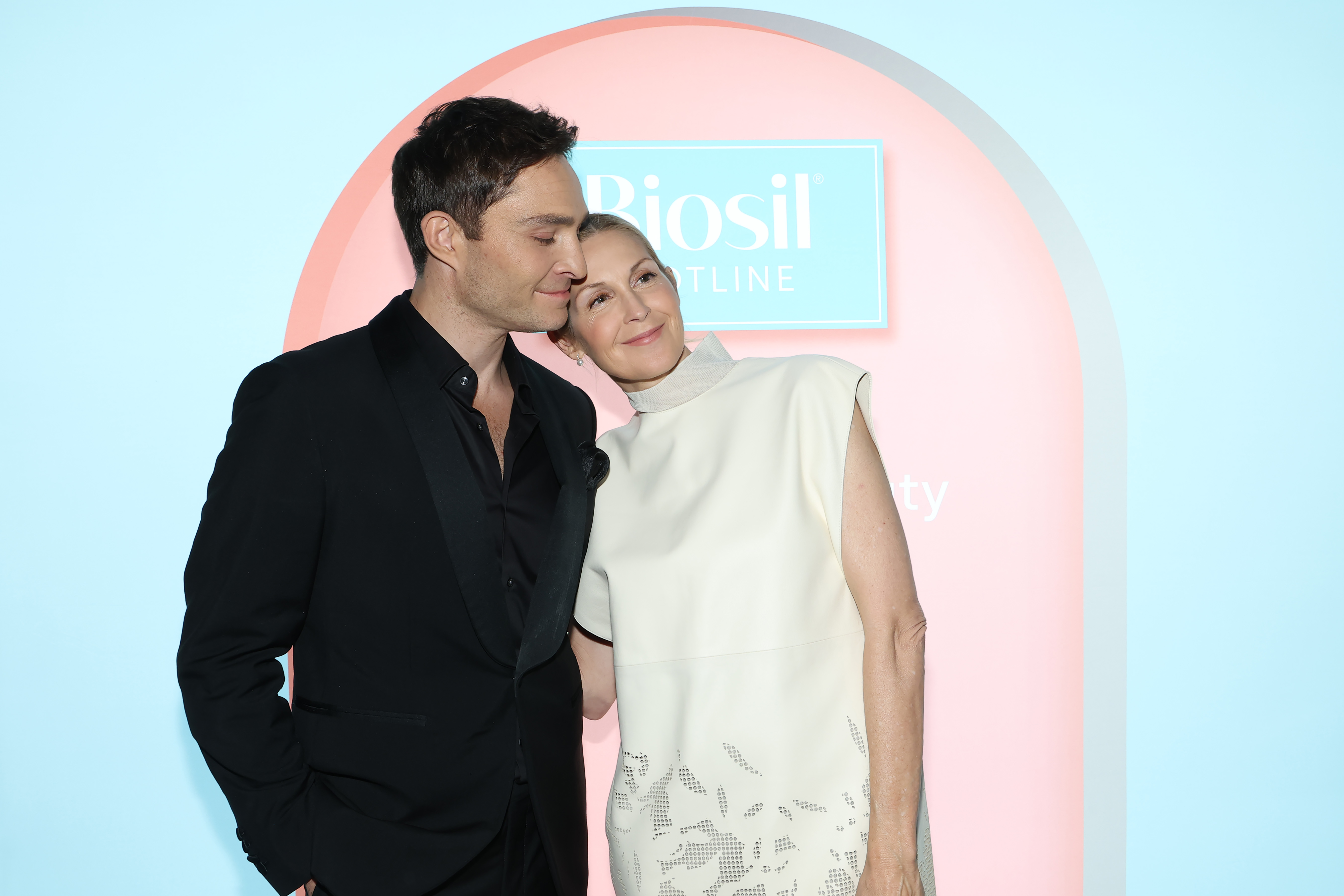 Ed Westwick and Kelly Rutherford attend Biosil anniversary
