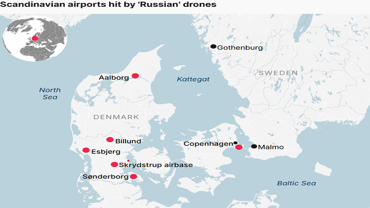 Denmark reports 500 drone sightings as Europe confronts alleged Russian incursions