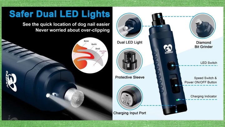 Close-up of grinder ports