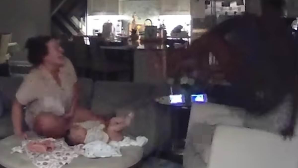 Shaquil Barrett leaps from chair to dodge baby poop in home video
