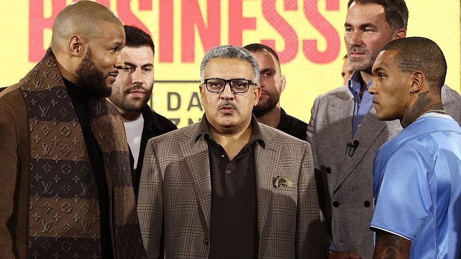 Eubank Jr accuses Benn team of sabotage at rematch press conference as fight set for November