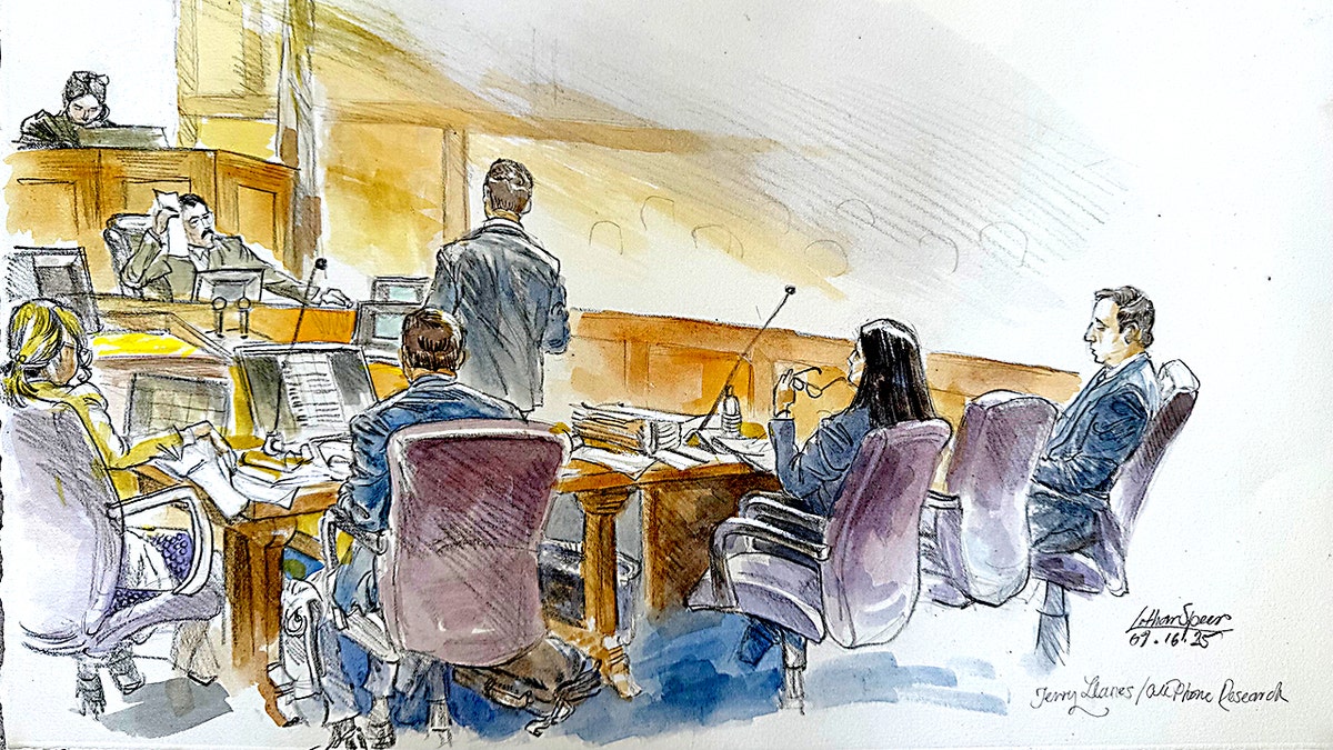 Court sketch from Routh trial