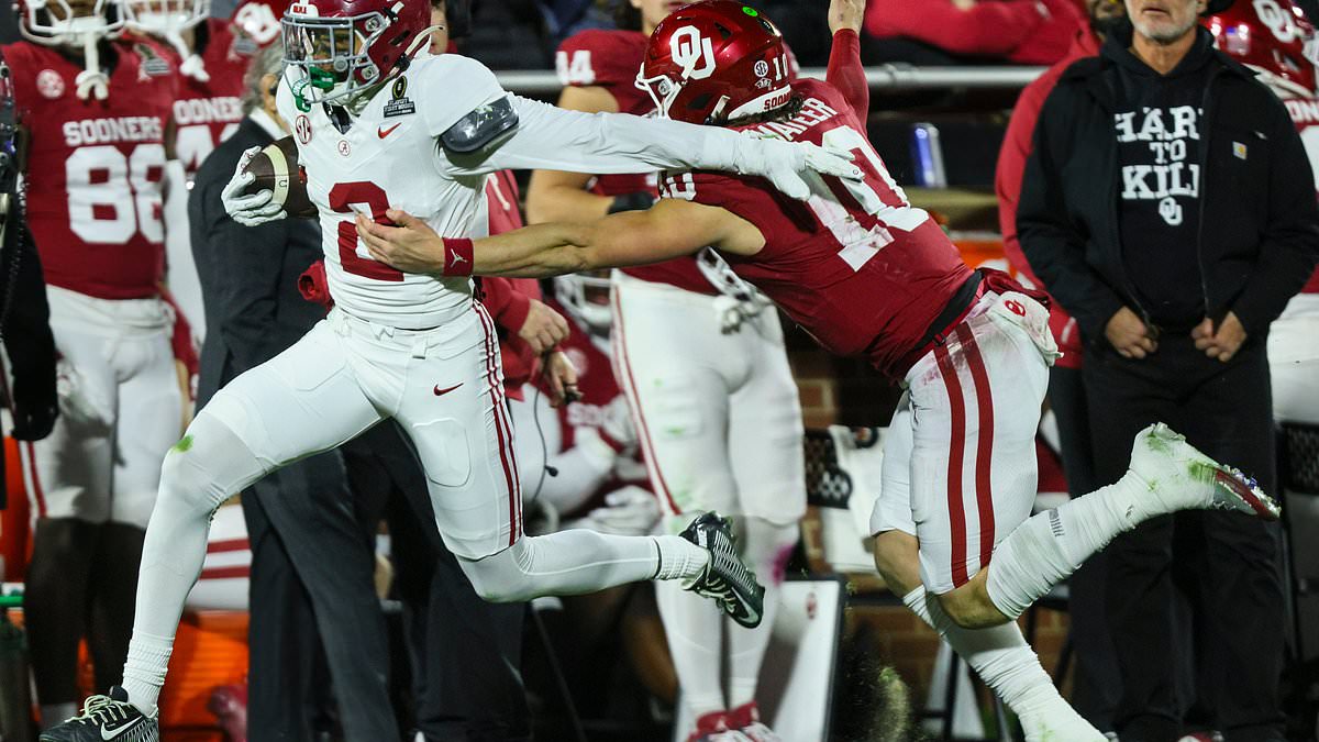 Alabama Rally Tops Oklahoma to Reach CFP Rose Bowl Against Indiana