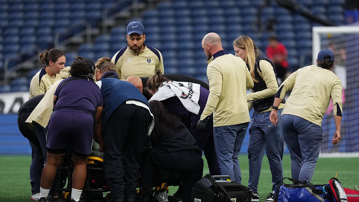 NWSL match abandoned after Racing Louisville midfielder Savannah DeMelo collapses on field
