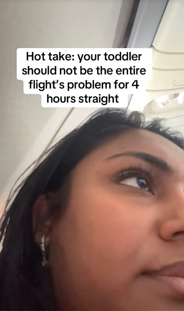 Flight-time debate over gentle parenting goes viral after four-hour crying fit