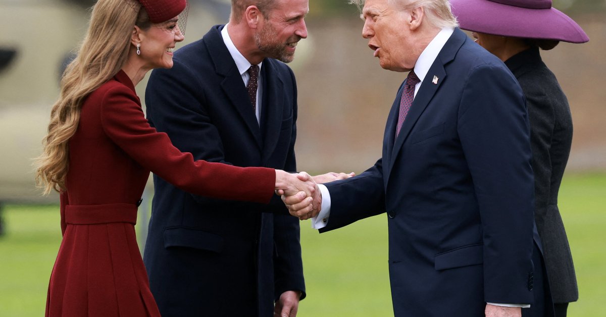 Trump Greeted by Prince William and Kate at Windsor Castle as U.K. Protests Accompany State Visit