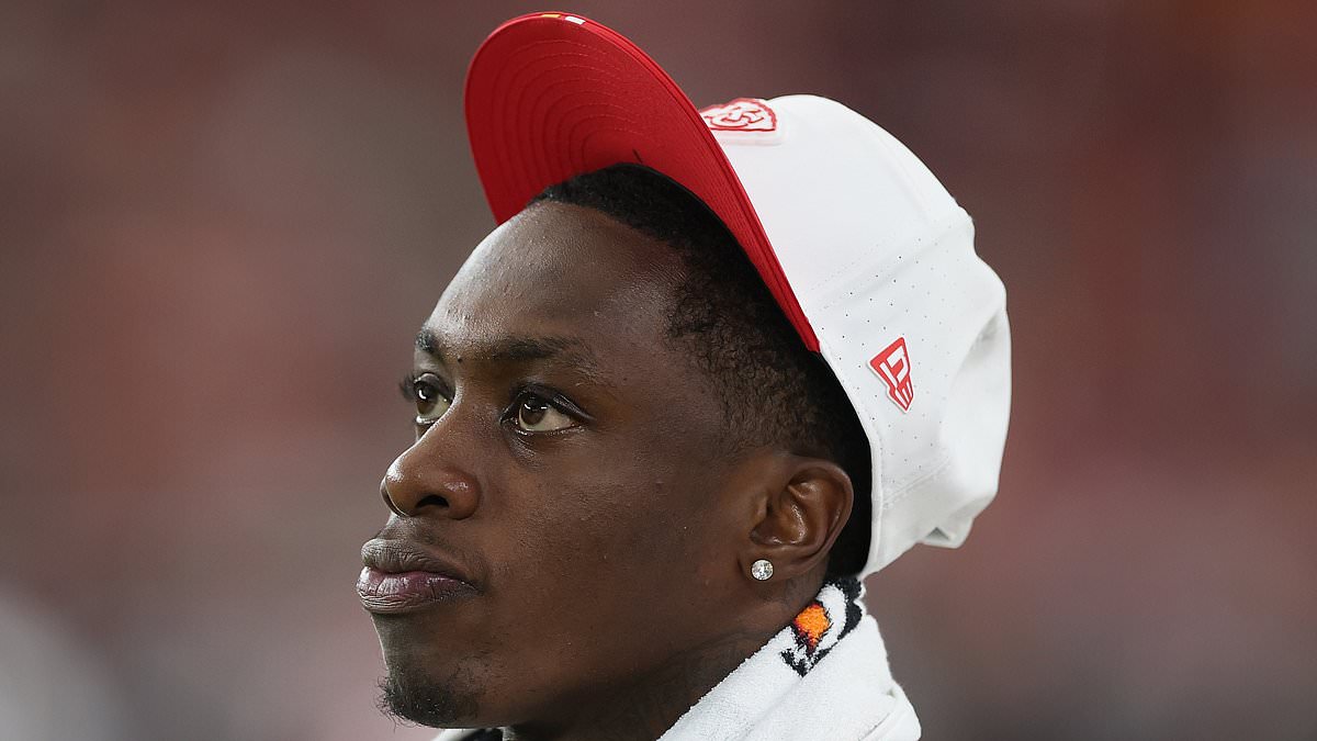 Xavier Worthy Suffers Dislocated Shoulder After Collision With Travis Kelce in Chiefs' Season Opener