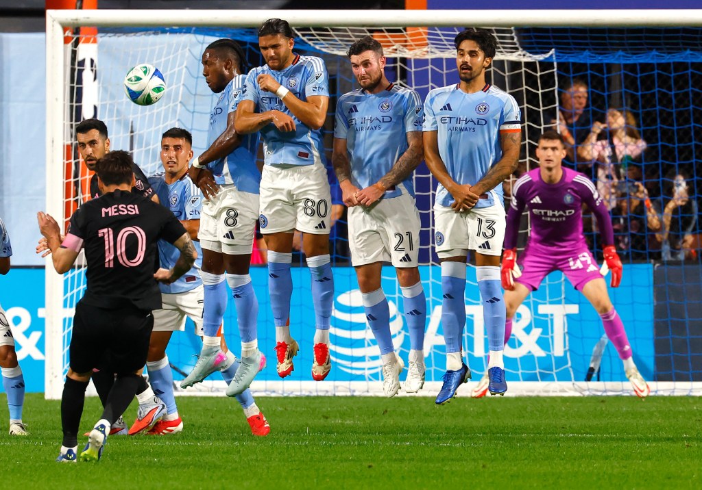 Messi scores twice as Inter Miami routs NYCFC, clinching playoff spot