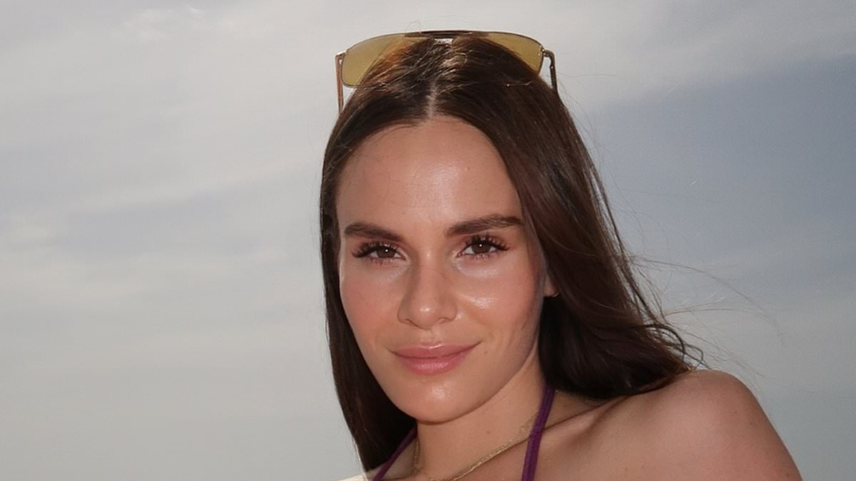 Holly Ramsay flaunts gym-honed figure in magenta bikini during Portugal getaway as wedding nears