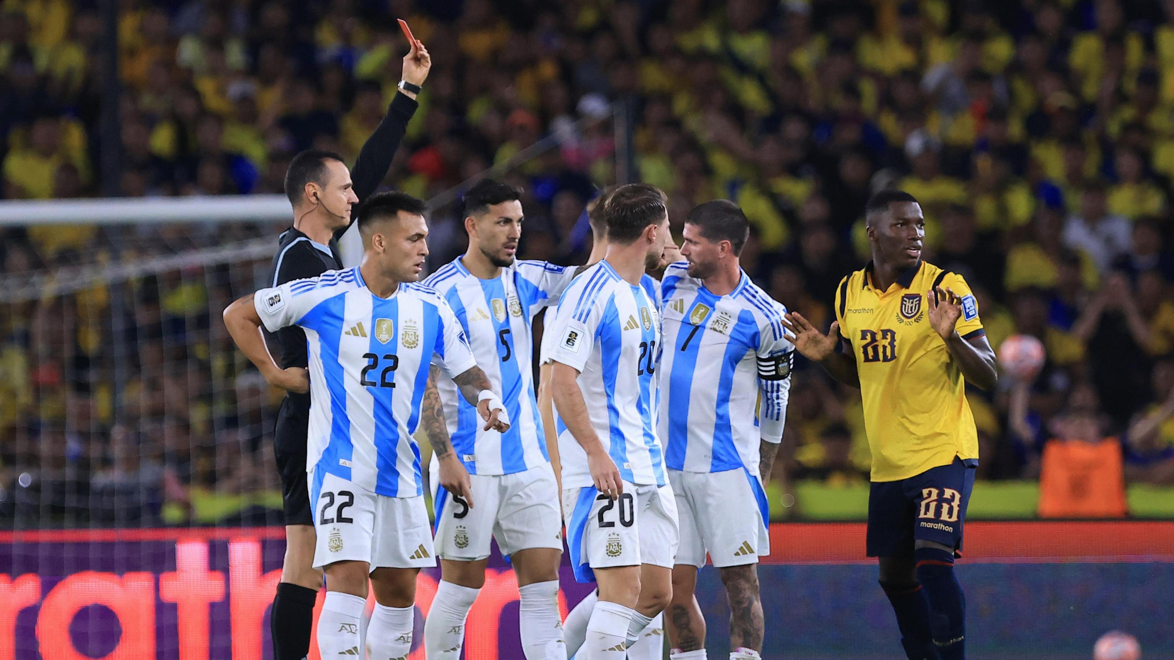 International action involving Premier League players