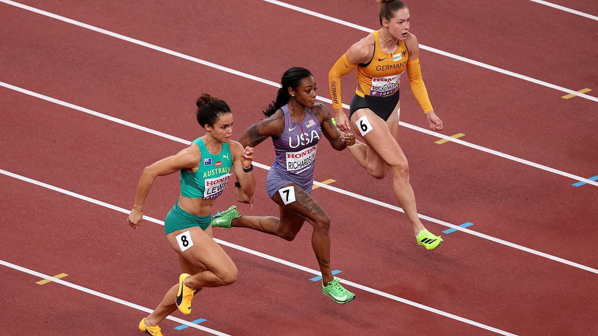 Torrie Lewis smashes Australian 100m record to reach world championships semifinals