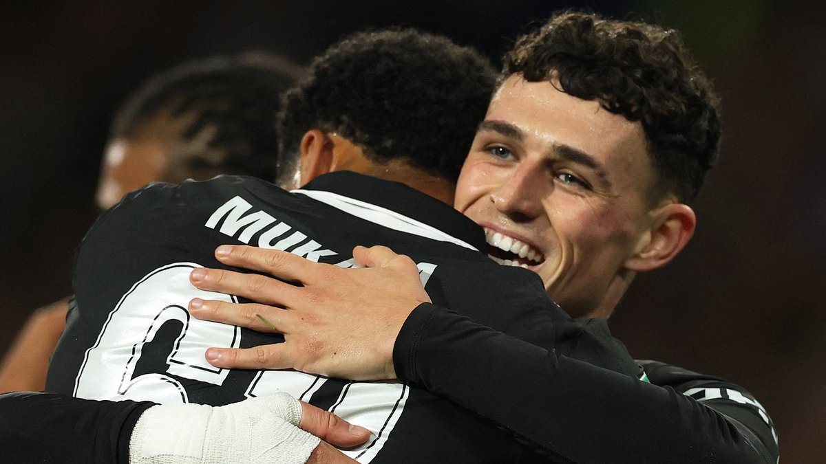 City ease to 2-0 win over Huddersfield as academy stars shine in Carabao Cup