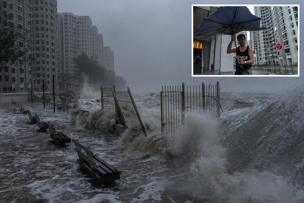 Typhoon Ragasa battering Hong Kong and southern China leaves Taiwan and Philippines with fatalities
