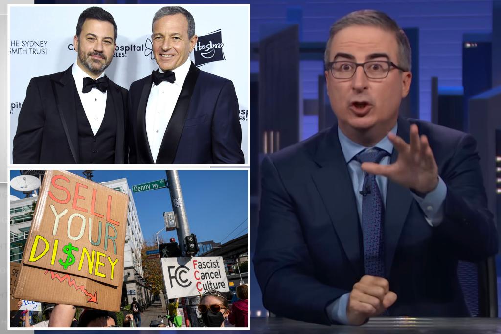 John Oliver slams Disney chief Iger over Kimmel ouster, warns history will remember the cowards
