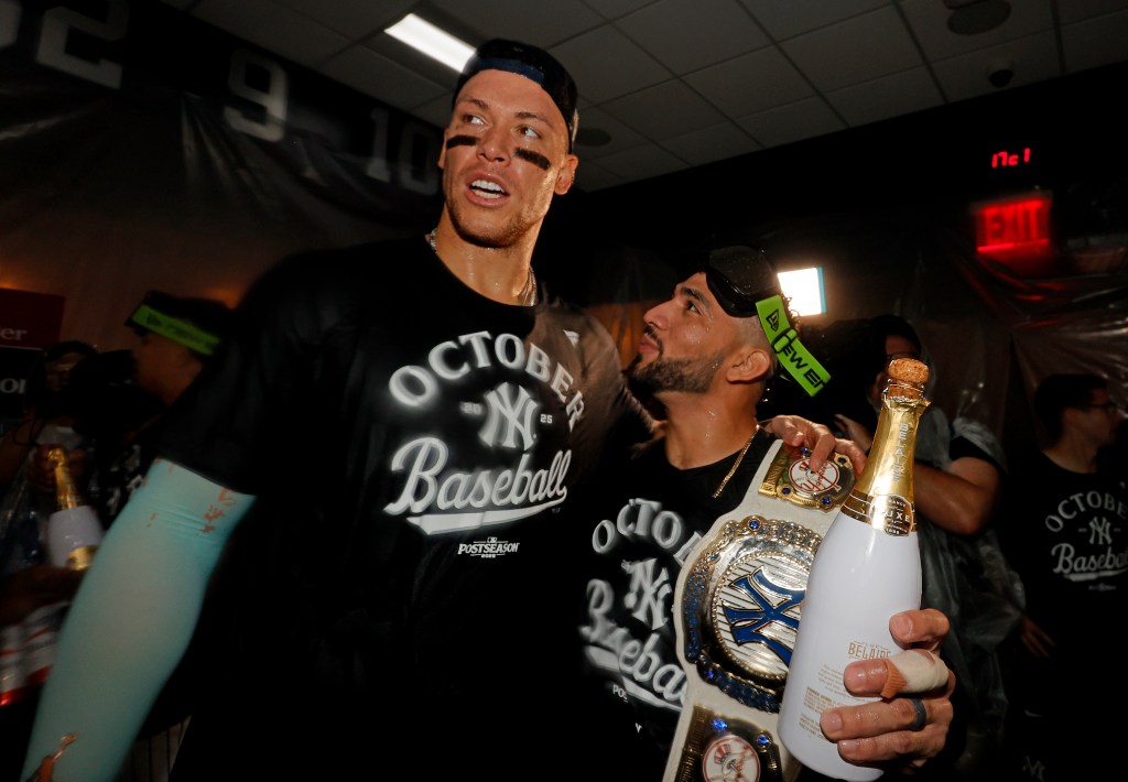 Yankees clinch playoff spot on walk-off, belt celebration signals October push