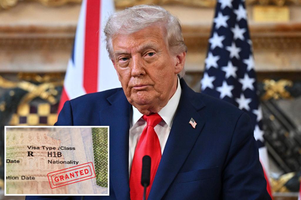 Trump to add $100,000 fee to H-1B visa applications in latest crackdown on foreign workers