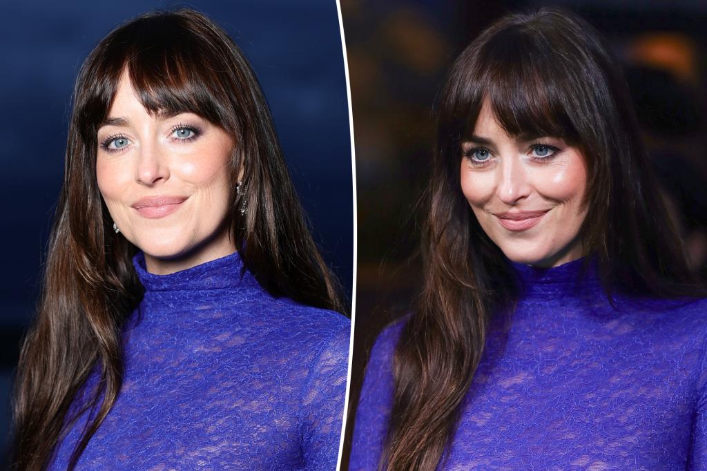 Dakota Johnson Stuns in Indigo Sheer Lace at Zurich Film Festival, Accepts Golden Eye Award